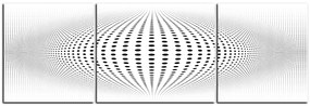 Obraz na plátne - Abstraktná geometrická sfera - panoráma 5218C (120x40 cm)