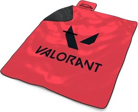 Sablio Plážová deka VALORANT Red: 200x140 cm