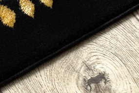 Dywany Łuszczów, AKCIA: 200x290 cm Kusový koberec Gloss 408C 86 glamour black/gold, čierna, chodba / predsieň