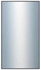 DANTIK - Zrkadlo v rámu, rozmer s rámom 50x90 cm z lišty Hliník čierna (7001021)