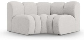 Svetlosivý ženilkový modul pohovky (variabilný roh) Lupine – Micadoni