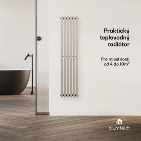 Blumfeldt Radiátor Delgado | moderný dizajn | 25 x 120 cm | 637 W | stredové pripojenie