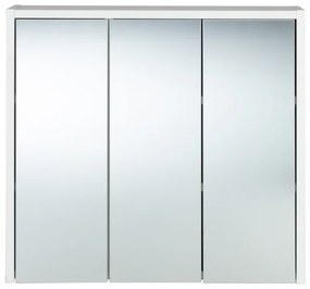Livarno home Zrkadlová skrinka, 65 x 60 x 17 cm, biela  (100364420)