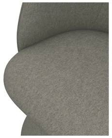 Sivé čalúnené jedálenské kreslo Maia – Makamii