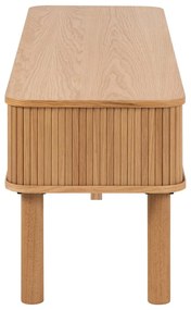 TV stolík v dekore duba v prírodnej farbe 140x45 cm Langley – Actona