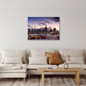 Obraz metropoly s mrakodrapmi (70x50 cm)