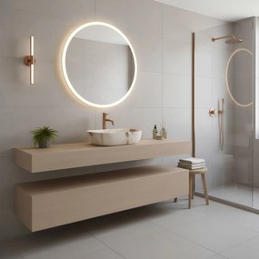 Rea Belinda, umývadlo na dosku 465x330x135 mm, imitácia kameňa-Marrone Matt, REA-U3600