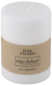 Biela sviečka Eco candles by Ego dekor Friendly, doba horenia 37 h