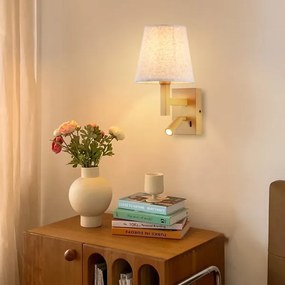 Brilagi - LED Nástenná lampa DEYA 1xE14/40W/230V + LED/3W ľan/zlatá