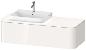 DURAVIT Happy D.2 Plus závesná skrinka pod umývadlo pod dosku (umývadlo vľavo), 1 zásuvka, 1300 x 550 x 354 mm, biela vysoký lesk, HP4942L2222