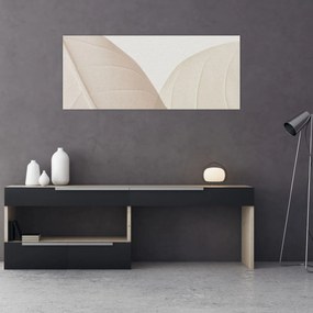 Obraz - Texturované listy (120x50 cm)