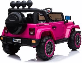 LEAN CARS Jeep BRD-7588 Ružové auto na batérie 4x4