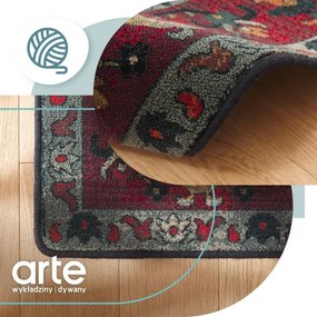 Koberec OMEGA Polonia Verano červený / antracitový