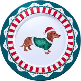 XMAS Podnos jazvečík 33 cm