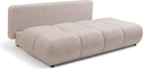 Rozkladacia pohovka Lerio - svetlobéžová hydrofóbna pletenina Blur 02