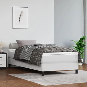 Rám na boxspring posteľ, biely 90x190 cm, umelá koža 3120671