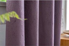 Zatemňovací záves DUNES VELVET 140x250 cm, fialový Zavesenie: Kovové krúžky