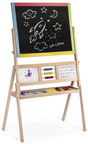 Ricokids veľká magnetická tabuľa s hodinami - viacfarebná