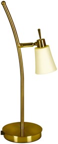 CLX CINISELLO BALSAMO rustikálna stolová lampa, 1xG9, 40W, patina