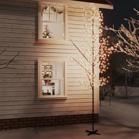 vidaXL Kvitnúca čerešňa LED strom teplá biela 672 LED 400 cm
