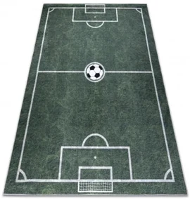 Detský koberec protišmykový BAMBINO 2138 Futbalové ihrisko, zelený