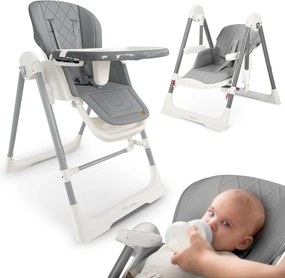 Detská stolička 3v1 Nukido Elite - sivá