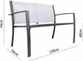 Záhradný nábytok GARDENLINE ( 2 kreslá, lavička, stolík )