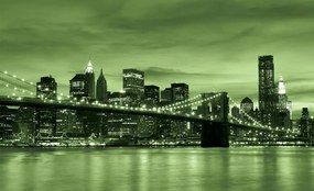 Fototapeta - New York Brooklyn Bridge City (254x184 cm)