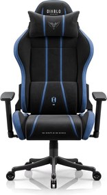 Látková herná stolička čierno-modrá Diablo X-One 2.0 Night Blue Small