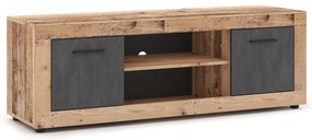 TV stolík Luna 140 cm dub Matera svetlý/antracit