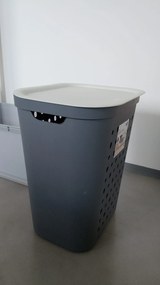 Rotho 2. akosť - Kôš na špinavú bielizeň, na zber špinavého oblečenia, JONA, 55l, antracit