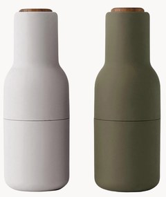 Mlynčeky na soľ a korenie's vrchnákmi z orechového dreva Bottle Grinder, 2 ks