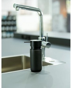 Čierny keramický dávkovač mydla Wenko Black Outdoor Kitchen Silo
