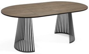 Okrúhly rozkladací stôl GAVIN 100 x 176 cm