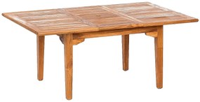 DEOKORK Teakový stôl ELEGANTE 130 / 180 × 100 × 78 cm | ovál | rozkladacia