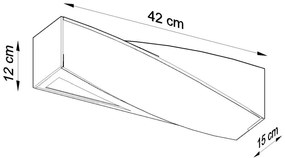 Nástenné keramické svietidlo Sollux Taurus