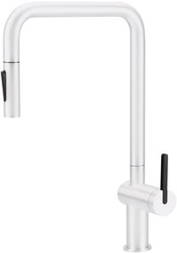 Deante Momi, drezová batéria s výsuvnou spŕškou h-408, biela matná, DEA-BKM_A73N