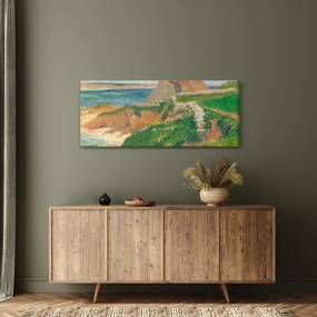 Obraz - Henri Moret, The Island of Raguenez, Brittany, reprodukcia (120x50 cm)