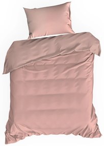SATÉNOVÉ OBLIEČKY DINA 200X220 CM, 2KS 70X80 CM PÚDROVO RUŽOVÉ