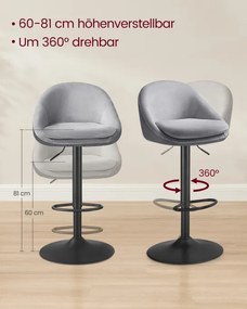 Set dvoch barových stoličiek LJB110G01