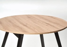 Jídelní rozkládací stůl Ruden 102/142 cm dub artisan/černý