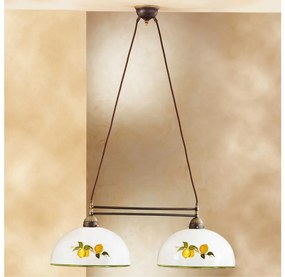 Kolarz 731.82.129 - Luster na lanku NONNA 2xE27/75W/230V citróny