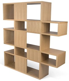 Knižnica v dubovom dekore TemaHome London, 34 × 160 cm