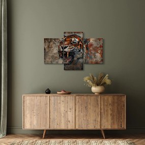 Obraz - Tiger z tehál (90x60 cm)