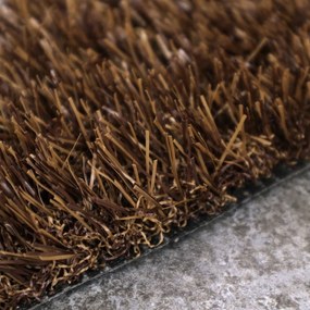 Umelá tráva PartyGrass Brown, vyrezať kruh, šíře 4m, hnedá, Europe Grass