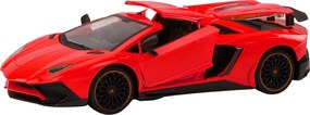 LEAN Toys Diaľkovo ovládané športové auto RC s otvárateľnými dverami, červené, mierka 1:12