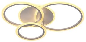 LED Stmievateľný prisadený luster LED/40W/230V biela + diaľkové ovládanie