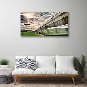 Obraz na akrylátovom skle Diaľnica most údolie 100x50 cm