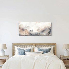 Obraz - Abstrakcia hôr s textúrou mramoru (120x50 cm)