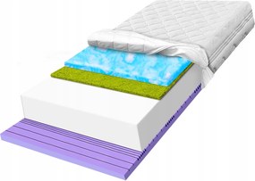 Matrac 150x170 z peny H2 ultra mäkký s morskou trávou, 7 zónový, 30 cm